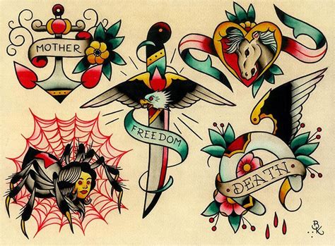 However, some of these symbols aren't actually lucky at all. Flash 11 by Brian Kelly Eagle Knife Horse Bad Luck Tattoo ...