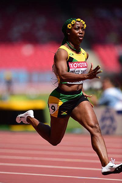 Der jamaikanerin gelang beim du bist offiziell die schnellste frau der welt, twitterte die inzwischen zurückgetretene carmelita jeter (usa), die mit ihren 10,64 sekunden aus dem jahr 2009. Shelly-Ann Fraser-Pryce won the women's World Championship ...