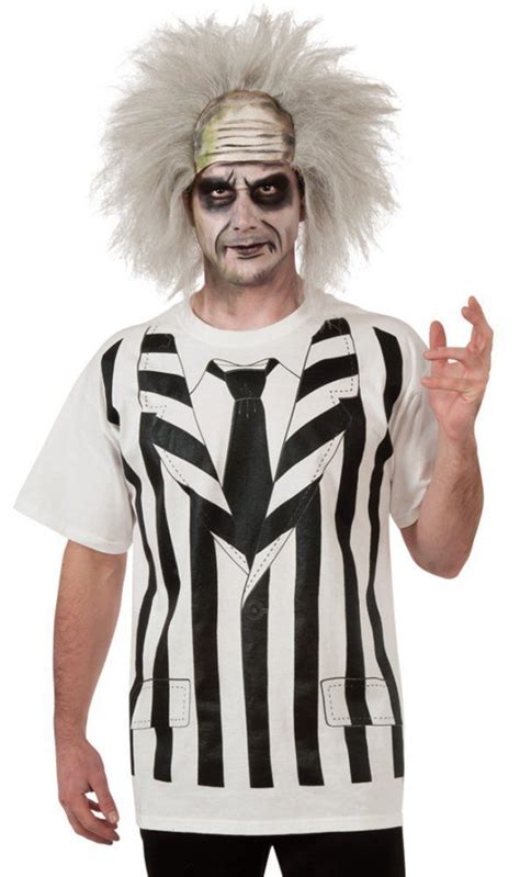 Black, white, gray, blue, pink, red. Costumes! Unisex Beetlejuice Econo Black & White Striped ...