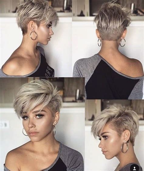 Krátké dámské účesy husté vlasy jednoduché účesy. Pixie Účesy 2019 : New Pixie Haircut Ideas In 2019 The ...