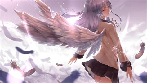 wings, Angel, Anime Girls, Anime, Angel Beats! Wallpapers ...