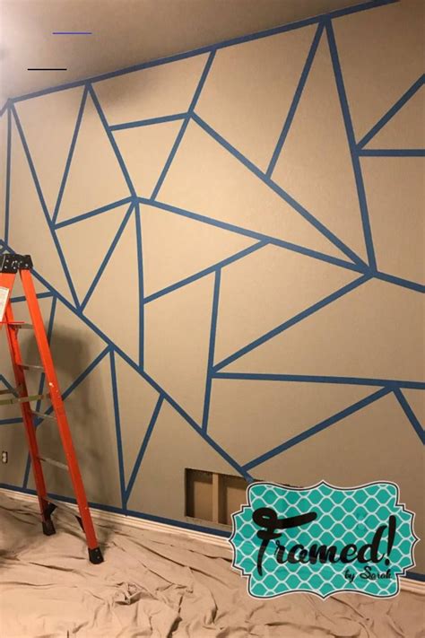 For your bedroom, try painting the wall behind your headboard; Tips and Tricks for your DIY Color Block Wall - Framed! by Sarah - #wallpaintingideas - When w ...