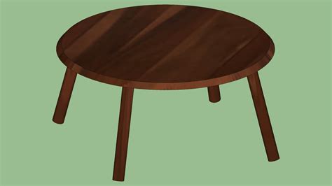 I was inspired to try and replicate this table when i saw it at my friends house. Crate & Barrel Edgewood Round Coffee Table | 3D Warehouse