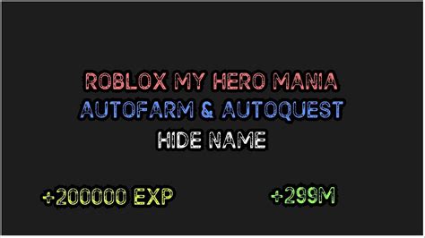 Spinning for one for all! ROBLOX MY HERO MANIA SCRIPT || AUTOFARM, AUTOQUEST ...