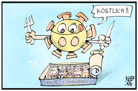 Reisende müssen ab montag, dem 15. Strandsardinen de Kostas Koufogiorgos | Política Cartoon ...