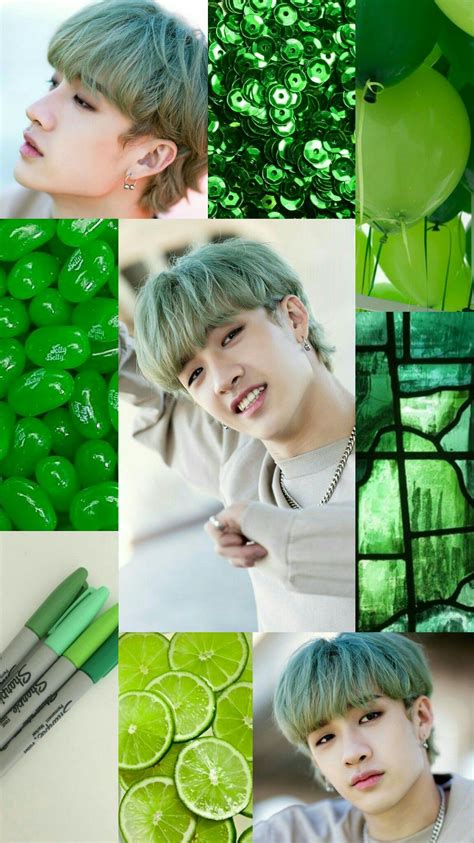 촬영 중 첫눈 오던 날 #straykids #lovestay #첫눈. Stray kids Chan green aesthetic 초록색 스트레이 키즈 찬 | Green ...