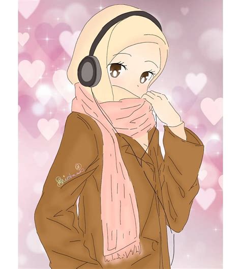 Menjadi wanita muslim, itu tidaklah mudah namun tak pula sulit. Gambar Animasi Muslimah Pakai Headset - 100 Gambar Keren ...