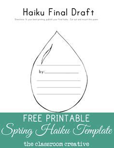 Poetry Printables | Haiku poems for kids, Teaching poetry, Poetry for kids