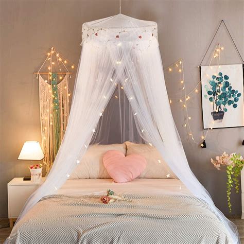 Maybe you would like to learn more about one of these? Amazon.com: Jeteven Girl Bed Canopy Lace Mosquito Net for ...