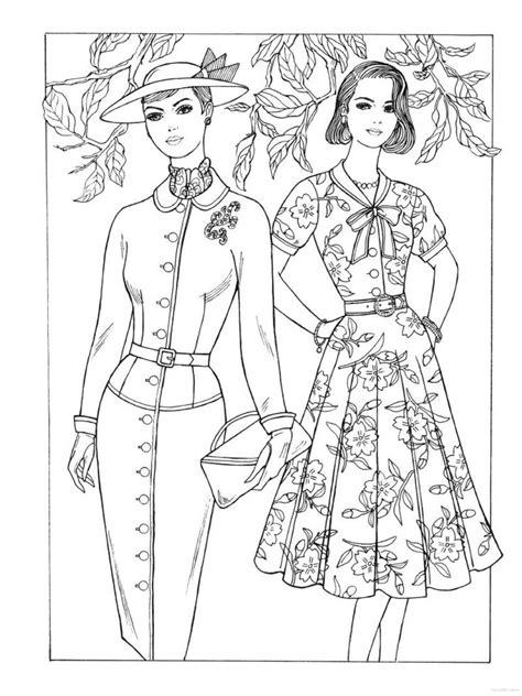 All fashion coloring sheets and pictures are absolutely free and can be linked our fashion coloring pages in this category are 100% free to print, and we'll never charge you for using, downloading. Pin on Historical Fashion Coloring Pages
