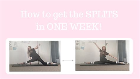 Hi guys!i am so pumped to share this video with you because i have been wanting to learn to do the splits since i was in 8th grade. How to get the SPLITS in ONE WEEK!! Xxx - YouTube