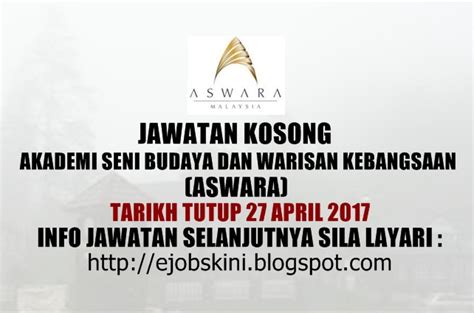 Sekolah kebangsaan sultan hisamuddin alam shah. Jawatan Kosong Terkini di ASWARA - 27 April 2017