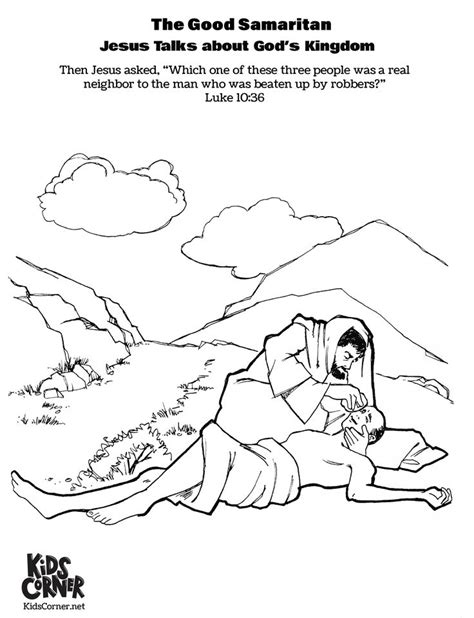 These coloring pages help kids understand the bible story of the good samaritan. Parable of the Good Samaritan | Kids Corner | Bible ...