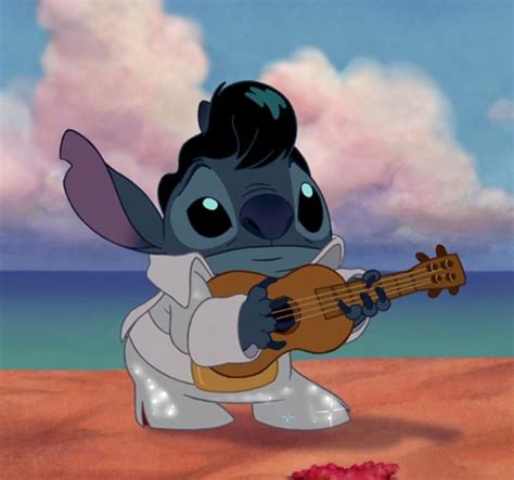 In Lilo and Stitch (2002) the solo stitch plays on the ukulele is from Elvis's 