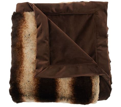 The weather might be dreary, but you'll look absolutely cheery in this. Dennis Basso 50"x60" Platinum Posh Faux Fur Throw - Page 1 ...