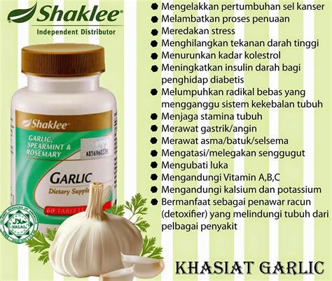 Ini dapat dikonsumsi secara teratur. Khasiat Bawang Putih dalam Garlic Complex Shaklee!!.. Ubat ...