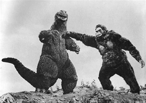 Godzilla also remains notorious for being one of the most poorly preserved kaiju films from the 1960s and has had a rough history on video. King Kong punching Godzilla | From King Kong vs. Godzilla ...