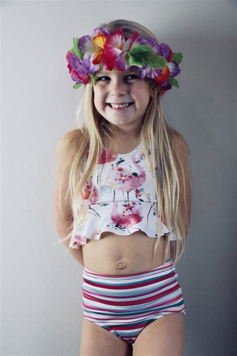 We're mixing fun with coverage in the moderate bottoms! Swimsuit/ Swimwear/ Bathing suit/ Girls Tropical Flamingo ...