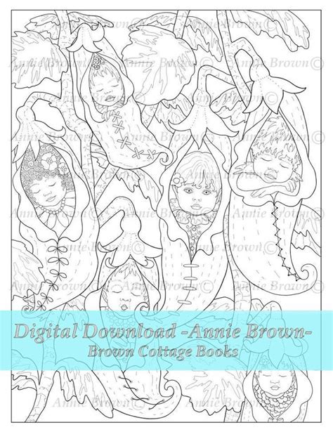 The best selection of royalty free pea pods vector art, graphics and stock illustrations. Adult Coloring Pages Pea Pod Pixies Fairy Coloring Page ...