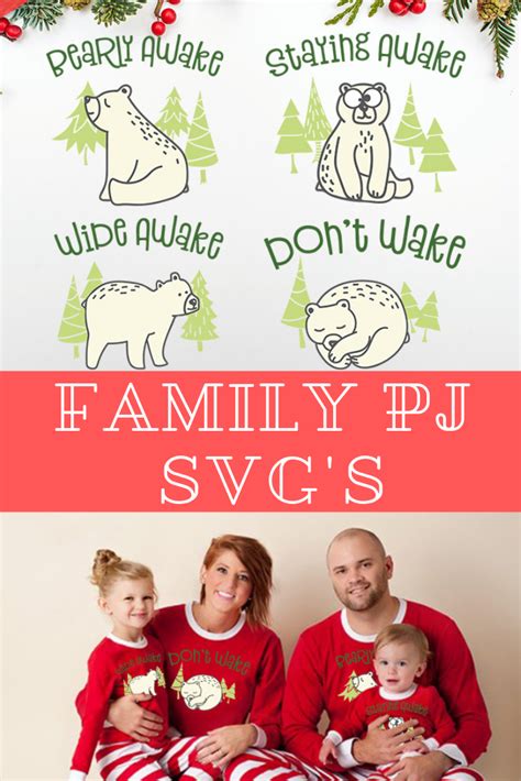Looking for pajamas for the entire family? Pin on SVG Files