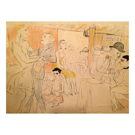 Marcel Vertes (1895-1961) French artist print titled Et Les Dancings c ...