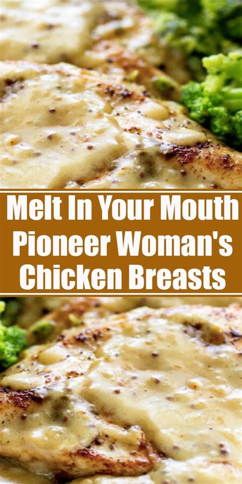 I love how this woman cooks. MELT IN YOUR MOUTH PIONEER WOMAN'S CHICKEN BREASTS ...