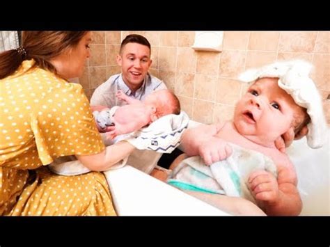 It's too painful and i decided that since the baby's clean. Newborn Baby's First Bath at Home! - YouTube