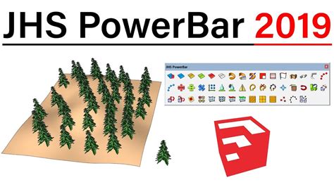 Amazing arrays in sketchup with memory copy. JHS PowerBar For SketchUp 2019 - YouTube