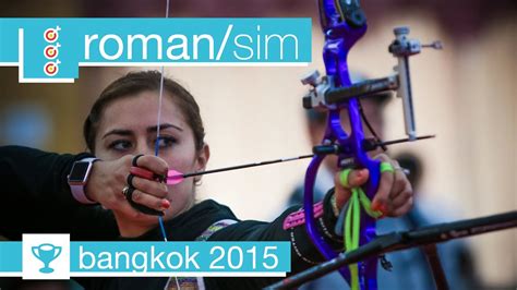 31/10/14* para más información entra en: #FanStream: Sim Yeji v Aida Roman - Recurve Women's Gold ...