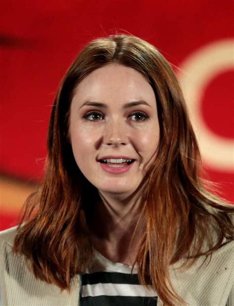 Karen was raised in a catholic home, but her parents were nevertheless supportive of her odd horror movie interests. Karen Gillan - Wikipedia