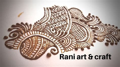 There are many types of mehndi design in the world. Mehndi Designs Simple Patch