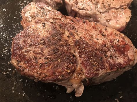 Talk to your butcher about getting a nice cut of meat like a boneless ribeye steak—boneless because the bone can reduce contact with the pan and. How to Cook Steak in a Cast-Iron Skillet - Delishably ...