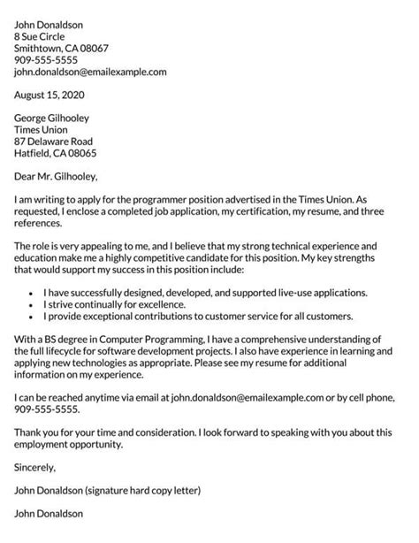 It is well worth investing time and effort in. How to Write a Job Application Letter (Best Samples & Examples)
