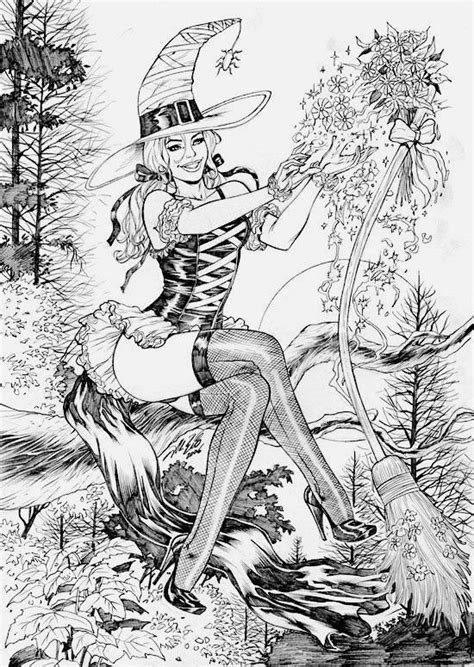 Pin up girl coloring pages. Pin on Fantasy Coloring