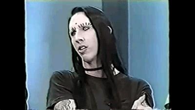 In manson's case, the shockwaves of his actions have always been intertwined with. young marilyn manson on Tumblr