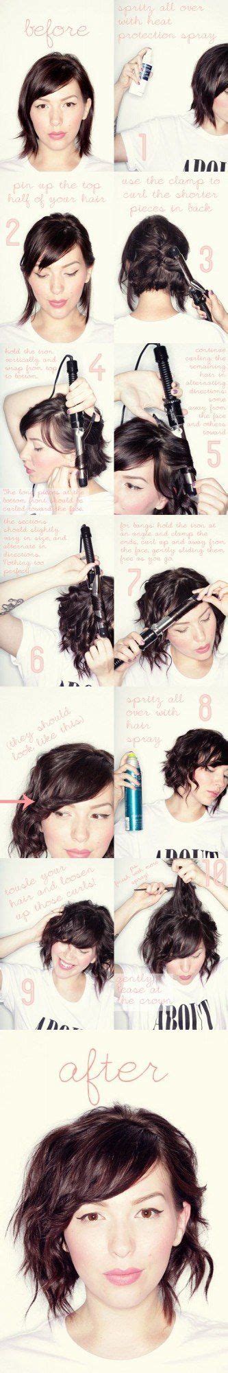 Comb the hair from the top a few times to ensure that the hair strands are left free from one another. 21 Great Short Hairstyle Ideas and Tutorials | Hair ...