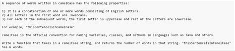 Lowercase means small letter alphabets, and uppercase refers to capital letters or alphabets. Solved: A Sequence Of Words Written In CamelCase Has The F ...