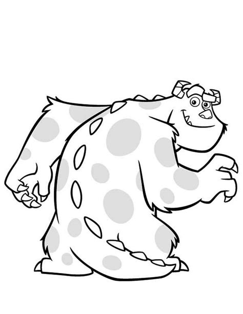 Beautiful monsters coloring pages sully s style and ideas. Sully Coloring Page at GetColorings.com | Free printable ...