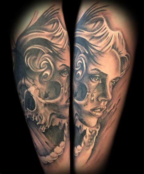 50 amazing angel tattoo designs that come with powerful meanings tattoos for guys angel tattoo men angel tattoo designs. Gray washed style detailed forearm tattoo of crying woman ...