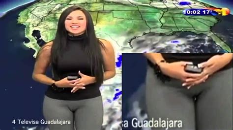 The contour in the fabric of a lower garment (e.g. Weather Girl Goes Viral After Revealing Wardrobe Issue ...