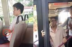 bus caught recorded teenager netizen