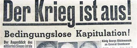 Mai 1945 ist der zweite weltkrieg in europa offiziell beendet worden. Der 8. Mai - Von der Niederlage zur Befreiung ...