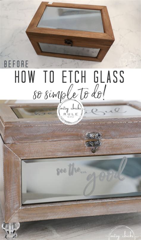 I hope you had a wonderful weekend! How To Etch Glass (so simple) - Artsy Chicks Rule® | Glass ...