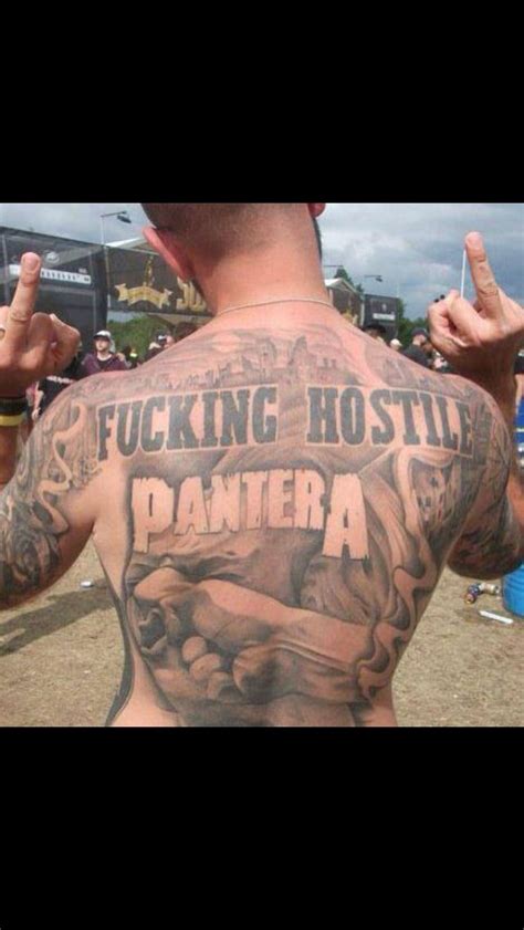 Or you'll be sleeping in the street! mada fleming: Pantera | Pantera, Tattoos, Band tattoo