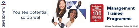 As a community bank, we are very aware of the importance of outstanding customer service. Alliance Bank Malaysia Berhad Jobs and Careers, Reviews