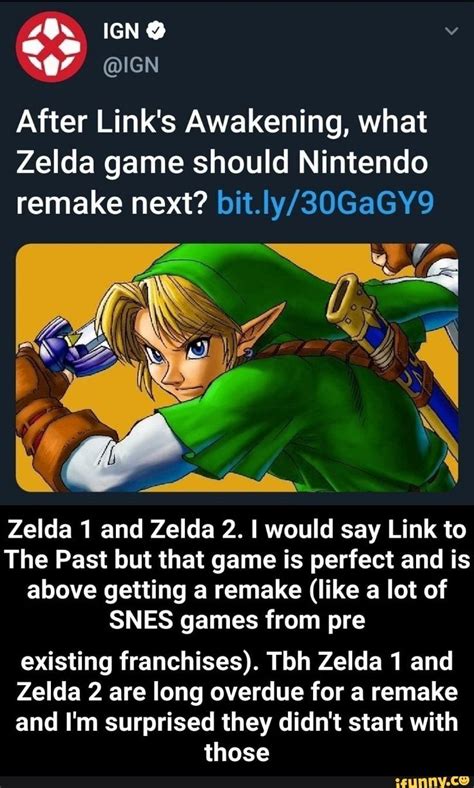 L'ora in onda dei canali tv di mediaset. After Link's Awakening, what Zelda game should Nintendo remake next? bit.Iy/30GaGY9 Zelda 1 and ...