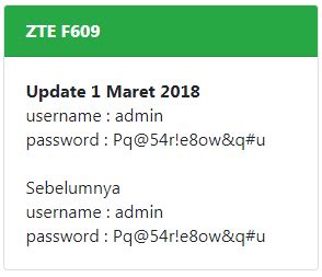 Kalian dapat menggunakan cara yang lebih ekstrim seperti membongkar langsung password admin admin password 2020 password modem zte f609 terbaru 2020 password admin indihome 2020 password indihome terbaru password indihome. Inilah Username Dan Password Indihome Modem Zte F660 Dan F609 Untuk Sekarang - Cara Flash