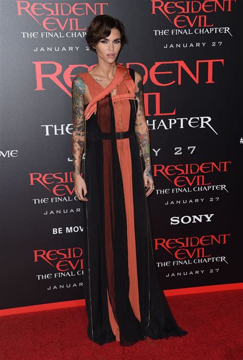 The explosive first look at 'resident evil: Ruby Rose - Resident Evil: The Final Chapter Premiere in ...