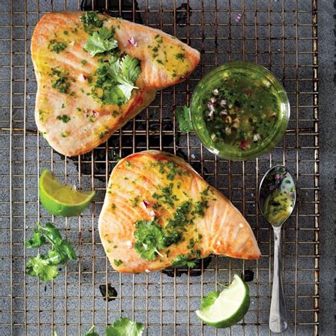 Season tuna with salt and pepper, and cook on the preheated grill approximately 6 minutes, turning once. 5 Ways to Cook Perfect Tuna Steaks | Hy-Vee