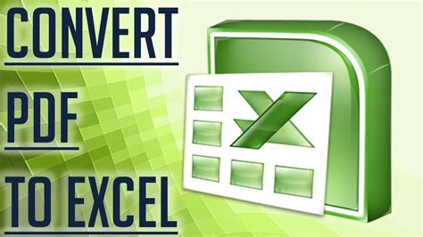 And any popular video and audio formats are supported. Free Excel Tutorial CONVERT PDF TO EXCEL - Full HD - YouTube